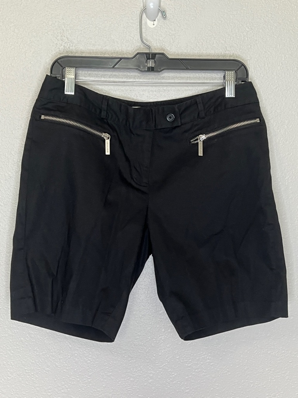 Michael Kors Cotton Bermuda Shorts Black Size 6